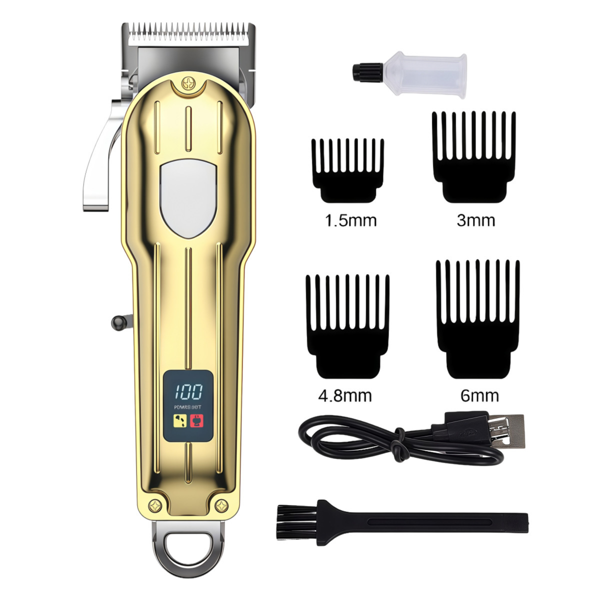 TrimVance™ – Slimme LCD Tondeuse voor Strak & Verzorgd Haar