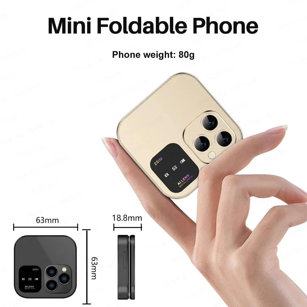 MiniFlip | 2 SIM kaart Opvouwbare mobiele telefoon
