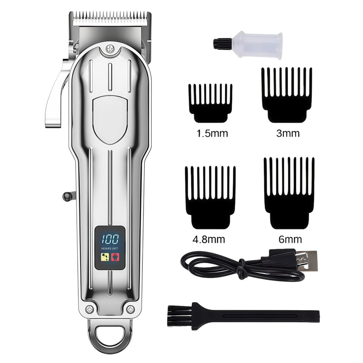 TrimVance™ – Slimme LCD Tondeuse voor Strak & Verzorgd Haar