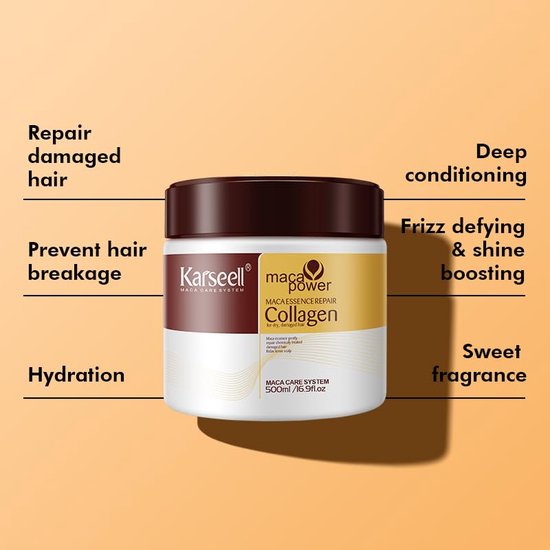 Karseell - Collagen Haar Masker - | 1+1 GRATIS |