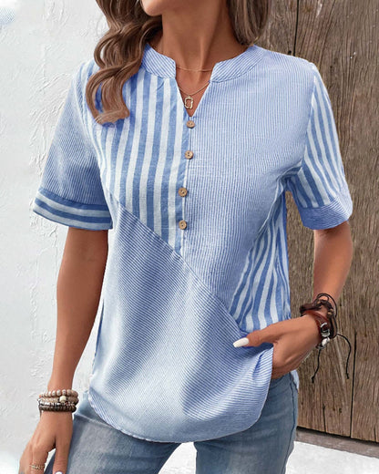 Sasha™ - Chique katoenen blouse
