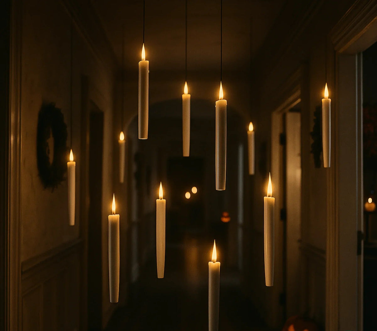 Auralume™ – Creëer een betoverende sfeer met zwevende LED-kaarsen 🕯️