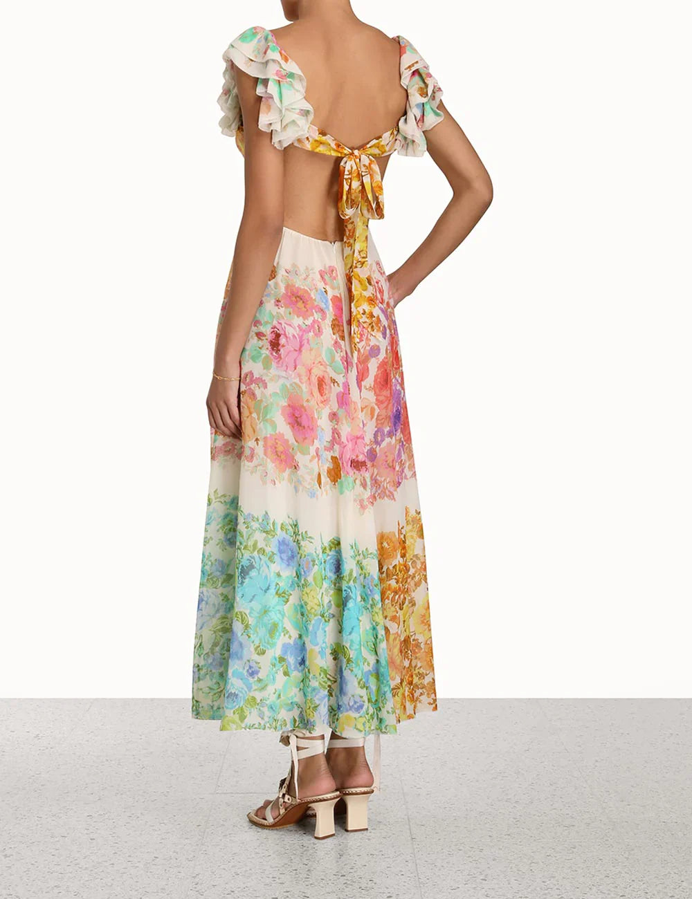 Mia - Bloemen Kraag Jurk