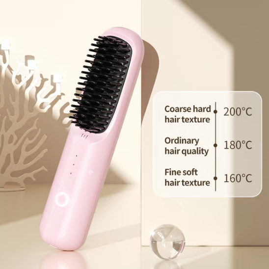 Zyvelle™ Draadloze Stylingborstel – Compact, Ionisch & Altijd Onderweg