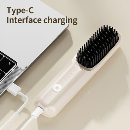 Zyvelle™ Draadloze Stylingborstel – Compact, Ionisch & Altijd Onderweg