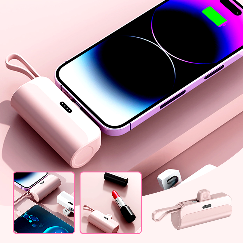 SnapCharge™ | Draagbare Powerbank met Ingebouwde Kabels