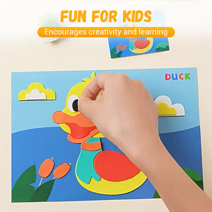 🎨 KreaFun™ 3D Knutselstickers – Creativiteit die tot leven komt