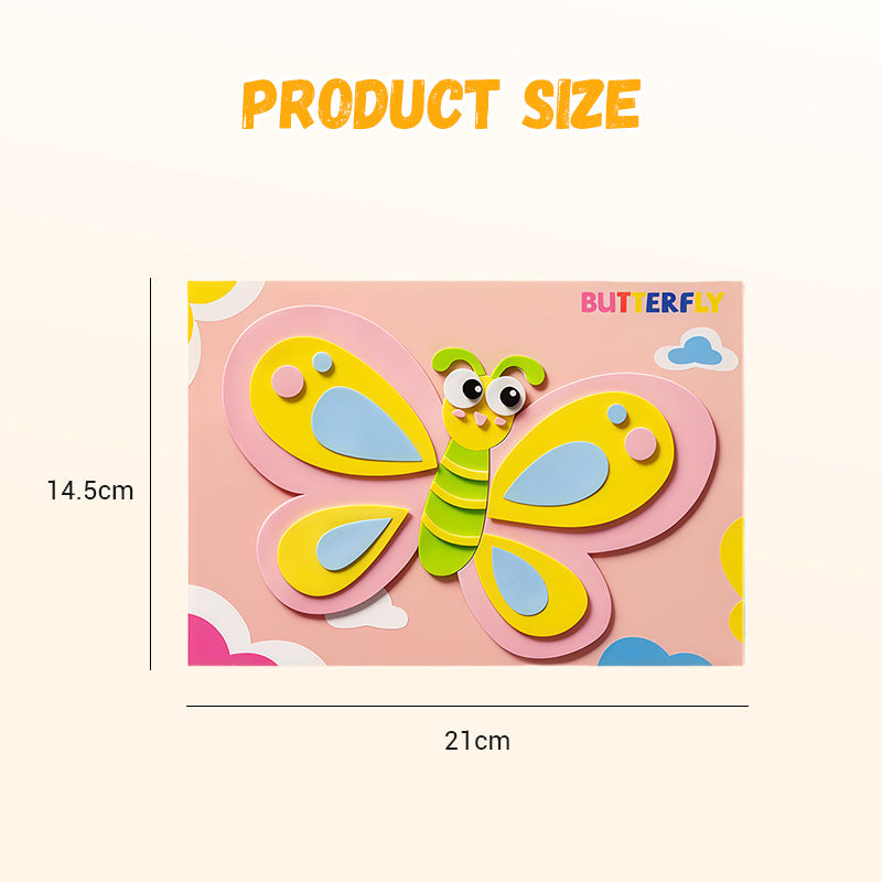 🎨 KreaFun™ 3D Knutselstickers – Creativiteit die tot leven komt