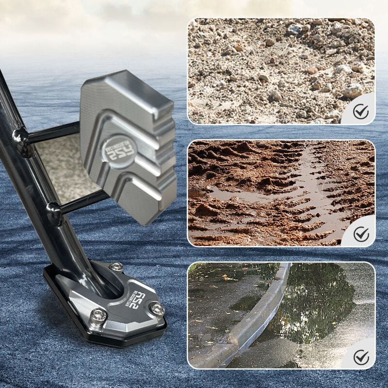 MotoGrip™ – Antislip kickstandplaat voor motorfiets