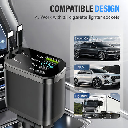 Lumionex™ – Slimme Autolader met Sterrenlichtdesign