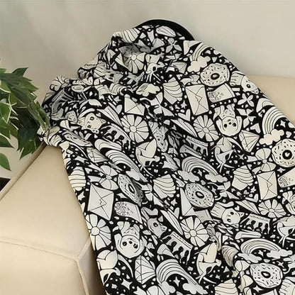 ArtSnuggle™ Kleur-Je-Eigen Dekentje – Creativiteit Ontmoet Comfort
