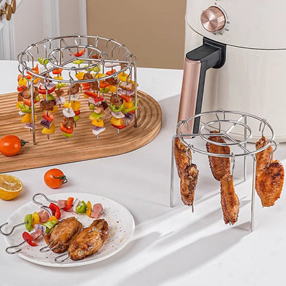 AeroRack™ – Dubbele Luchtcirculatie & Extra Capaciteit voor je Airfryer
