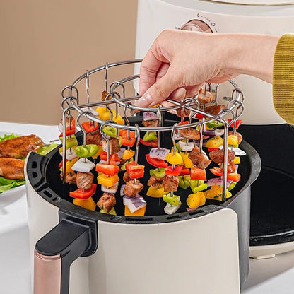 AeroRack™ – Dubbele Luchtcirculatie & Extra Capaciteit voor je Airfryer