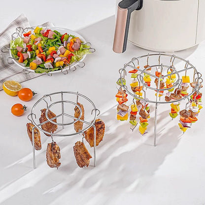 AeroRack™ – Dubbele Luchtcirculatie & Extra Capaciteit voor je Airfryer