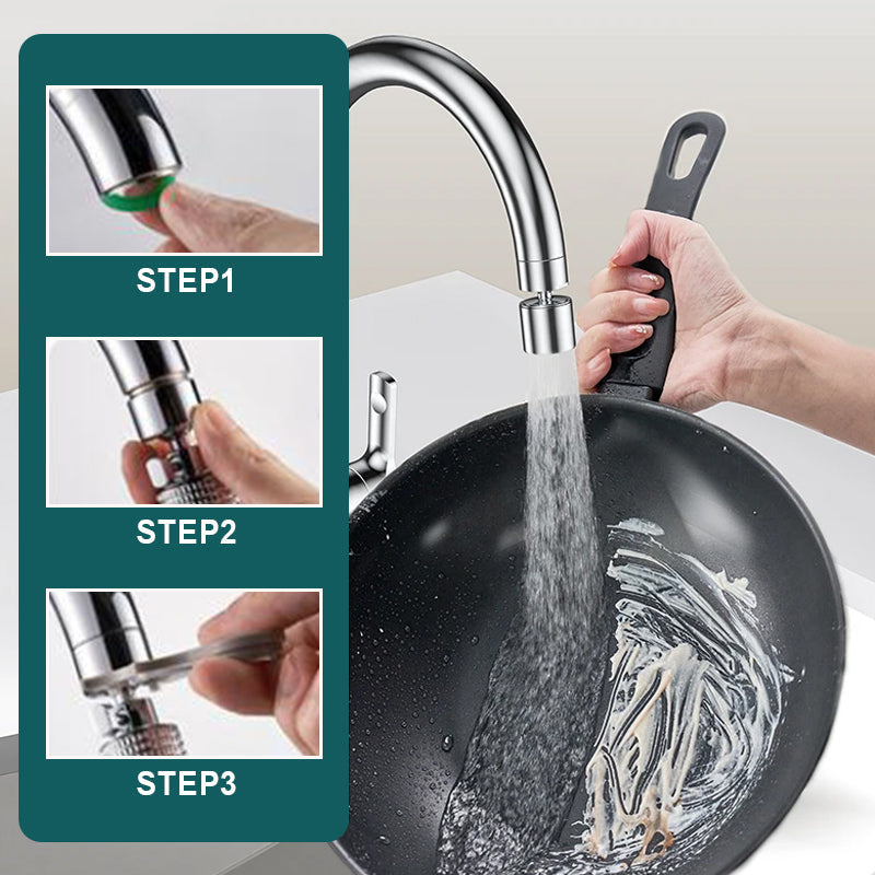 AquaVireo™ - 360° Keukenkraanversterker met Dubbele Waterstand | 1+1 GRATIS